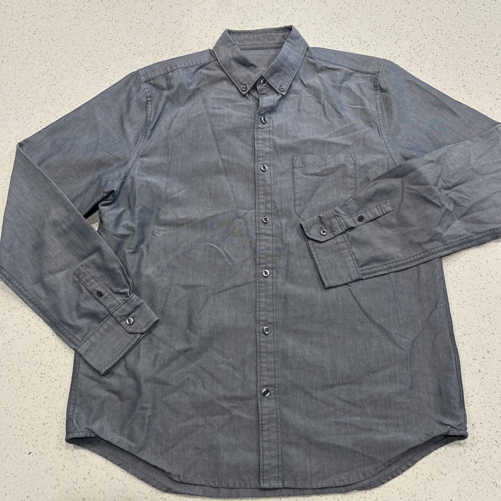 Mack Weldon Blue Long Sleeve Button Down Casual Dress Shirt -Men's XL